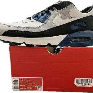 Nike Air Max 90 - Black, Blue, Lt Gray and White